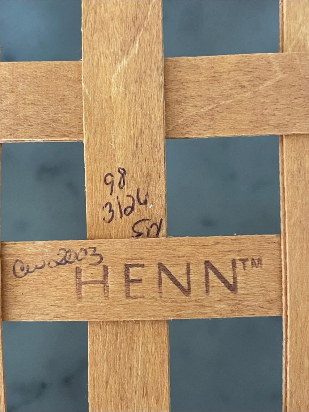 THE WORKSHOPS OF GERALD HENN Woven Round Open Weave Tan 10